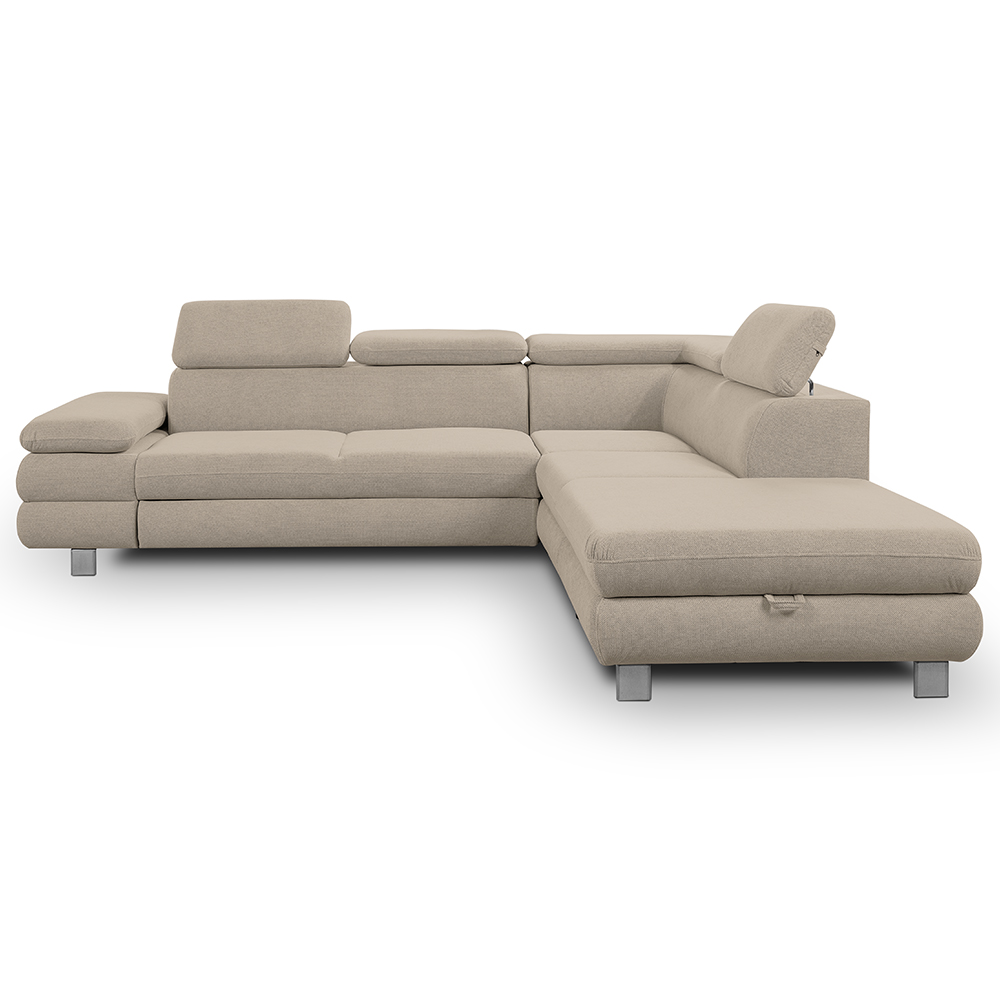 Sedací souprava CONTI NEW | 276x226 cm | PRAVÁ | rozkládací + úložný prostor | VÝBĚR TKANIN