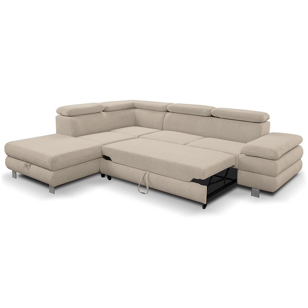 Sedací souprava CONTI NEW | 226x276 cm | LEVÁ | rozkládací + úložný prostor | VÝBĚR TKANIN