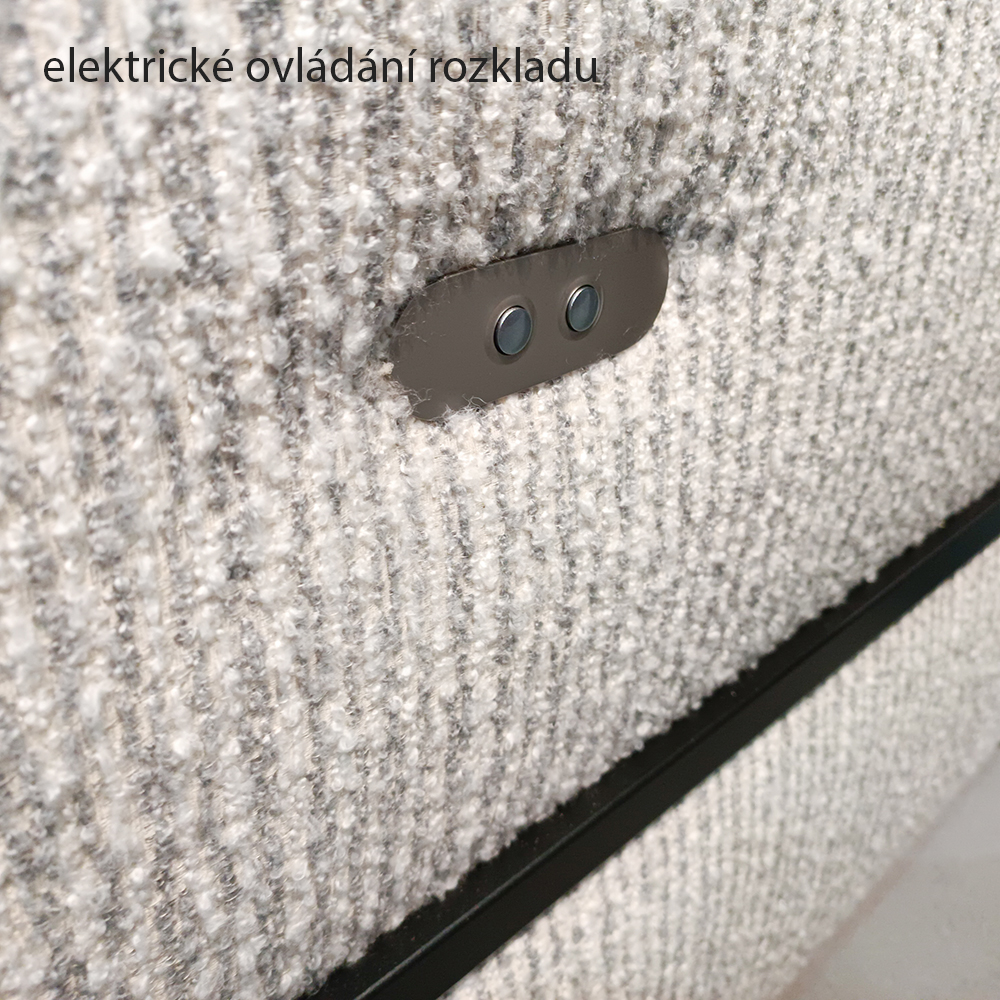 Sedací souprava SERGIO | 212x253 | el. rozklad + USB + úlož. prostor | VÝBĚR TKANINY