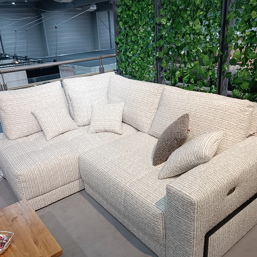 Sedací souprava SERGIO | 212x253 | el. rozklad + USB + úlož. prostor | VÝBĚR TKANINY