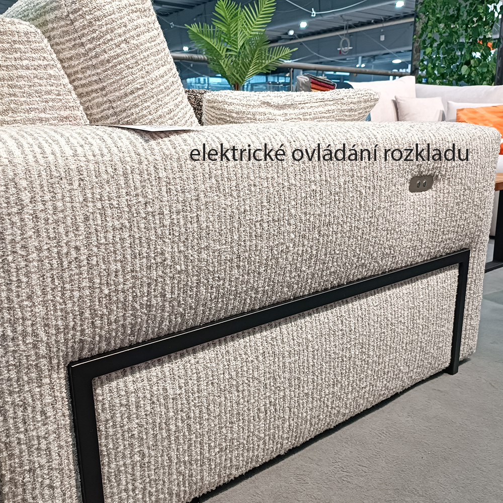 Sedací souprava SERGIO | 253x212 | el. rozklad + USB + úlož. prostor | VÝBĚR TKANINY