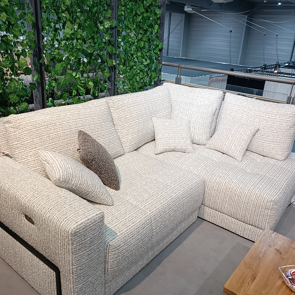 Sedací souprava SERGIO | 253x212 | el. rozklad + USB + úlož. prostor | VÝBĚR TKANINY