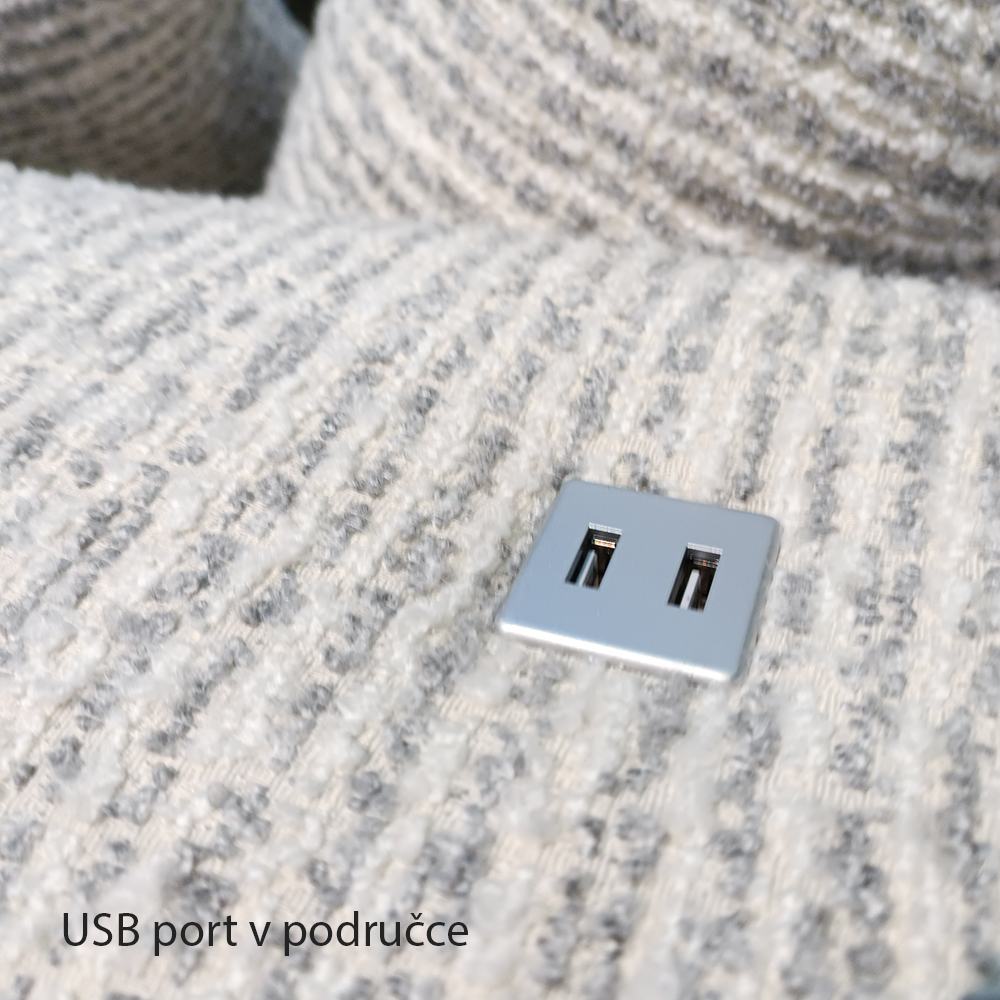 Sedací souprava SERGIO | 253x212 | el. rozklad + USB + úlož. prostor | VÝBĚR TKANINY