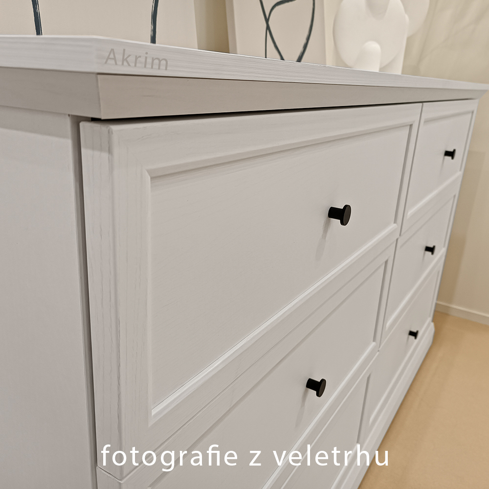 LUCCA b | komoda K6S | 145,7 cm | bílá