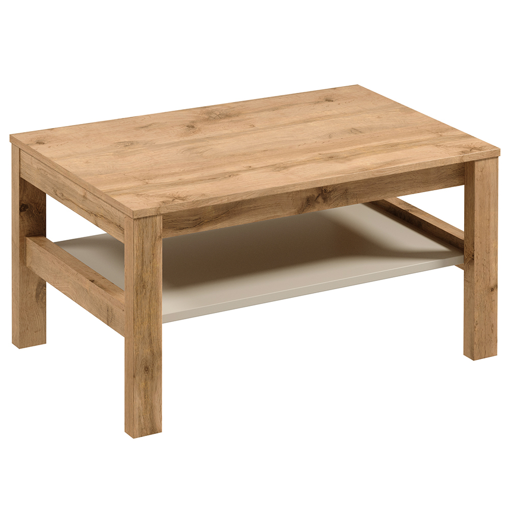 INDYGO b | konferenční stolek ST | 90x54,2 cm | dub wotan/béžová