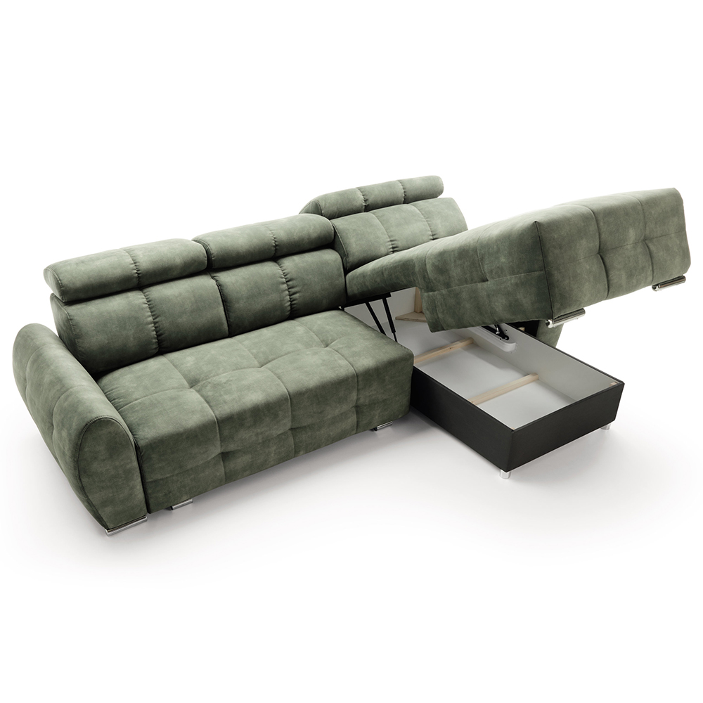 Sedací souprava GARDA III | 286x181 cm | PRAVÁ | každodenní spaní | VÝBĚR TKANINY