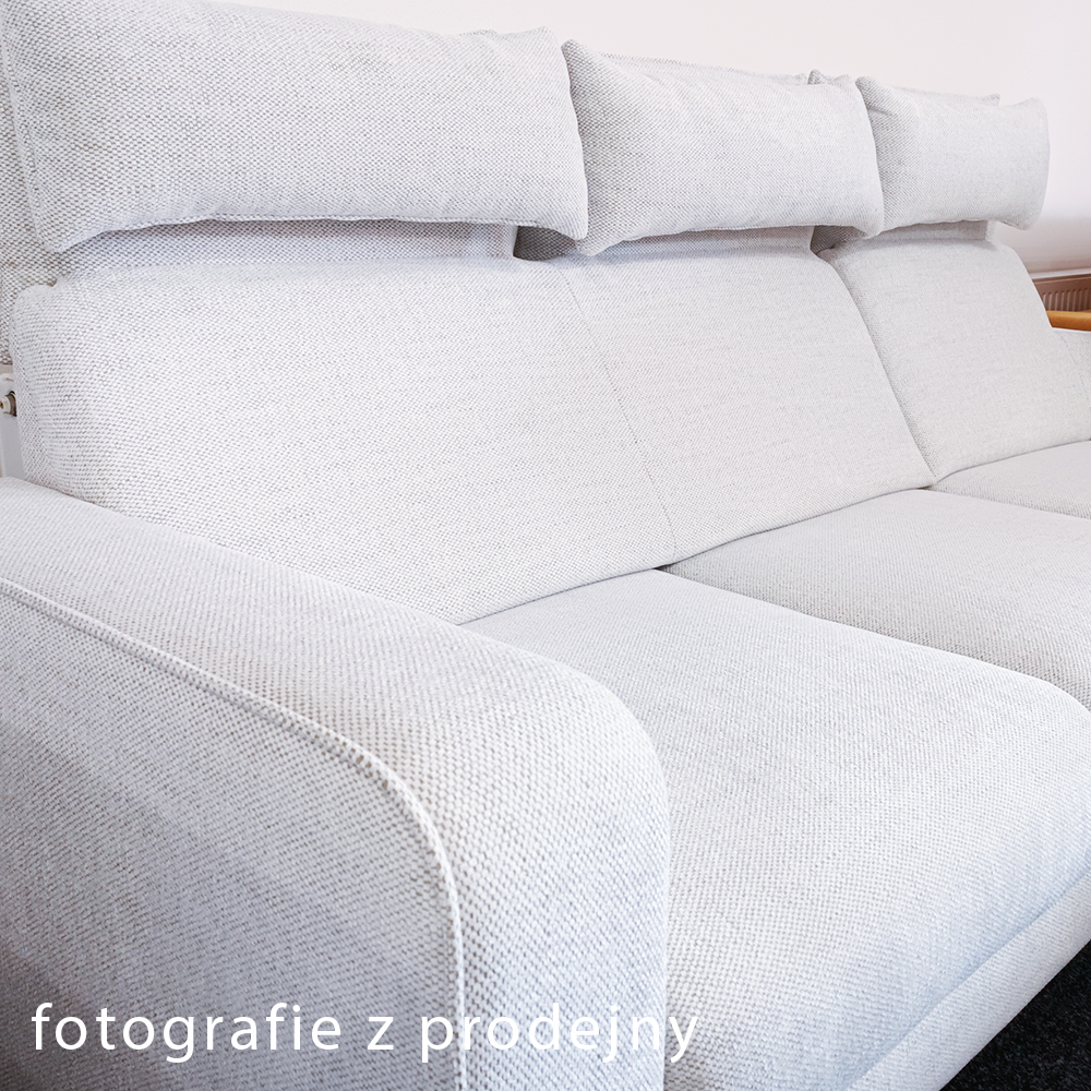 Sedací souprava POPUS + křeslo s elektrickým polohováním + baterie | 263x199 | krémová | VÝPRODEJ Z PRODEJNY