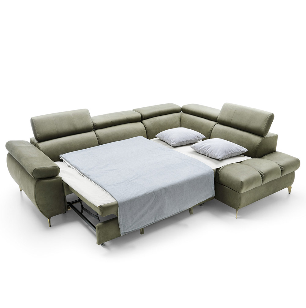 Sedací souprava LUGANO II | 272x202 | rozkládací + úložný pr. | šedá | PRAVÁ | VÝPRODEJ Z PRODEJNY