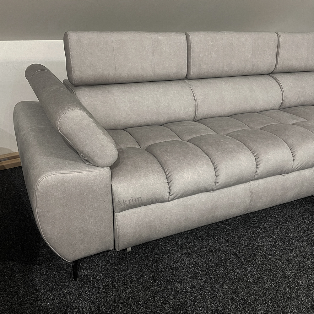 Sedací souprava LUGANO II | 272x202 | rozkládací + úložný pr. | šedá | PRAVÁ | VÝPRODEJ Z PRODEJNY