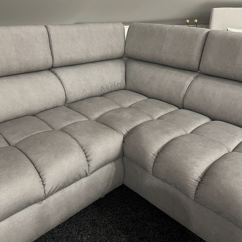 Sedací souprava LUGANO II | 272x202 | rozkládací + úložný pr. | šedá | PRAVÁ | VÝPRODEJ Z PRODEJNY