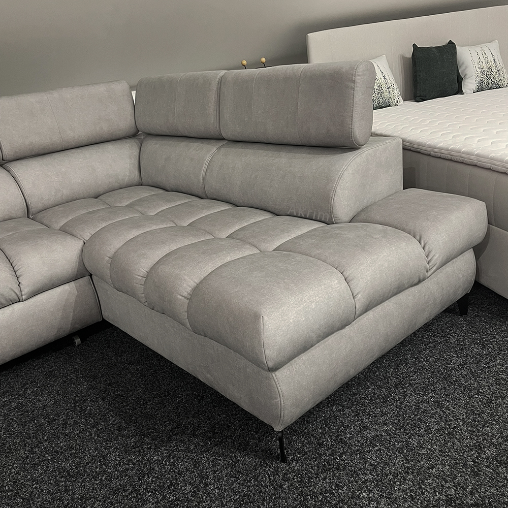 Sedací souprava LUGANO II | 272x202 | rozkládací + úložný pr. | šedá | PRAVÁ | VÝPRODEJ Z PRODEJNY