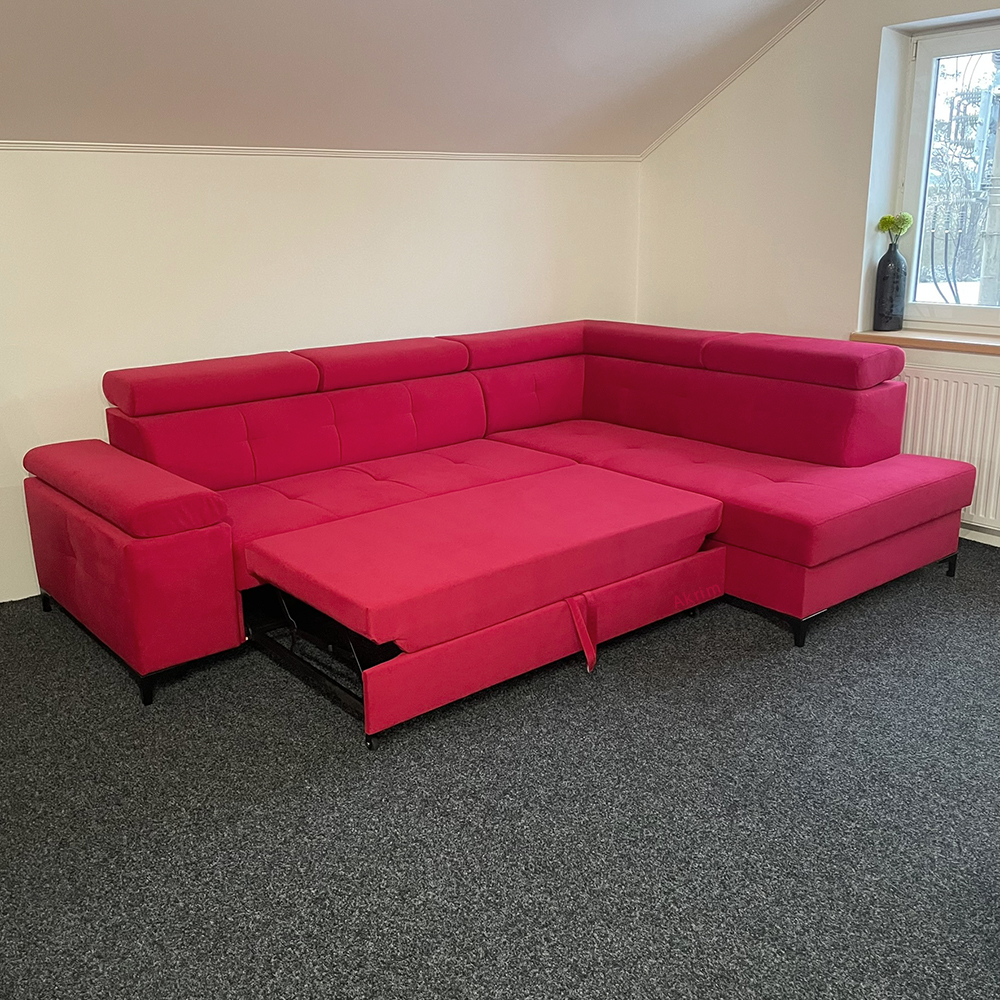 Sedací souprava BERIAMO | 274x203 | rozkládací + úložný prostor | VÝPRODEJ Z PRODEJNY