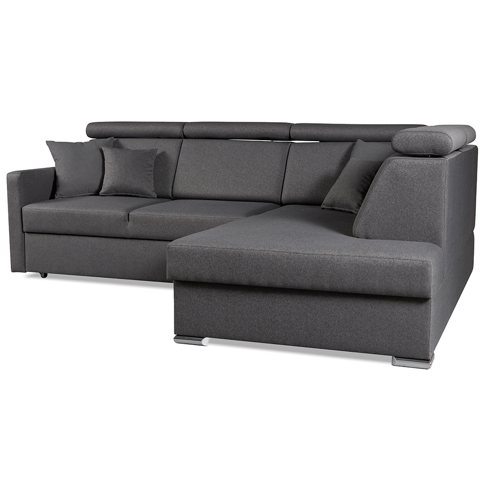 Sedací souprava SLIM XL | 238x180 | PRAVÁ | rozkládací + úlož. prostor | 05 hnědá WATER BLOCKED