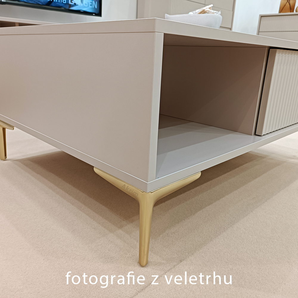 UNO | komoda K3D3S | 152 cm | béžová | lamino o síle 18 mm