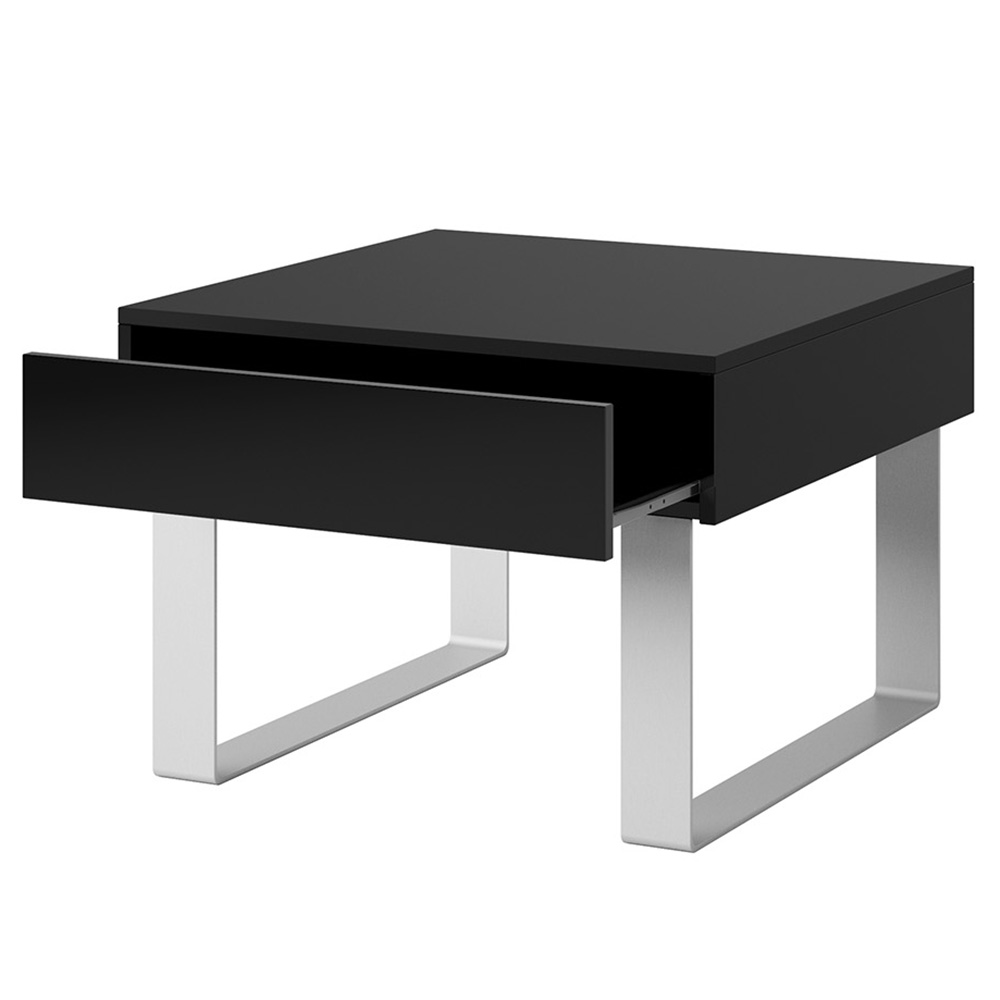 Obývací stěna CALABRINI c | 210 cm | 6 dílů H | černá lesk