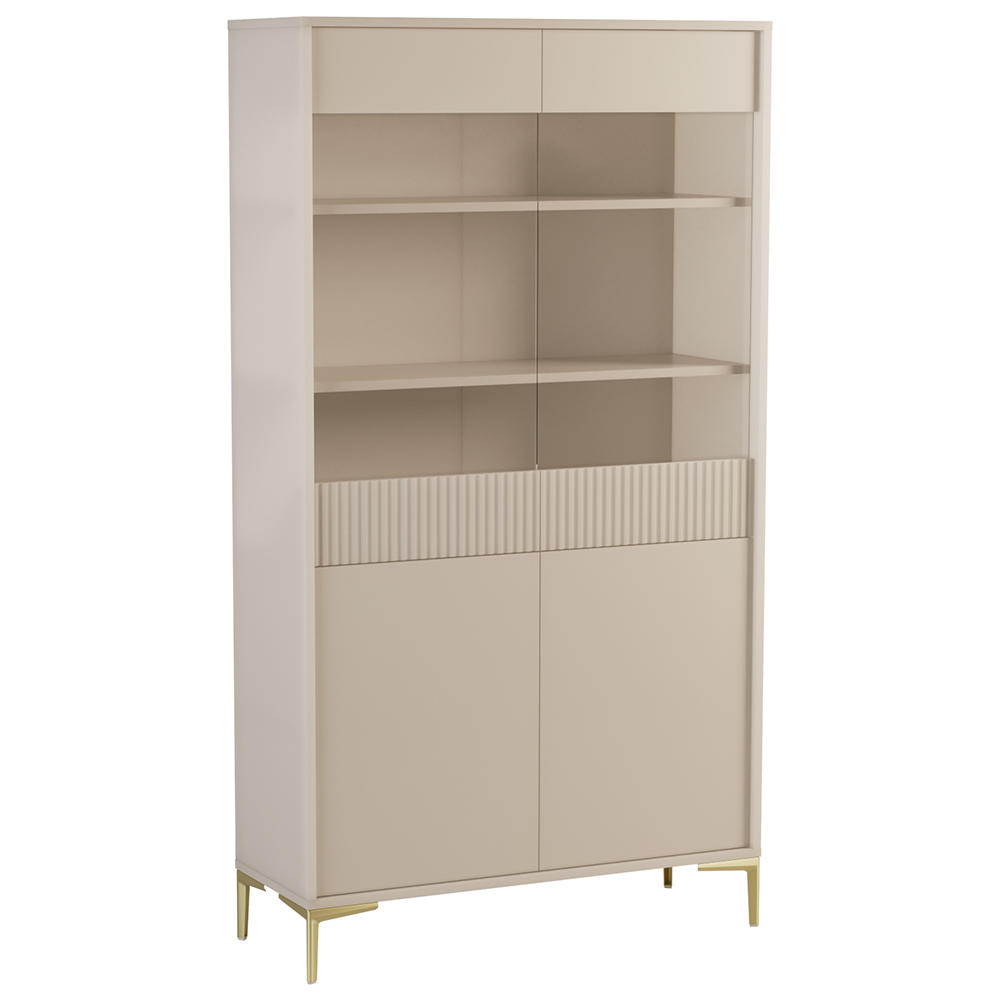 UNO | vitrína W2D | 102,7 cm | béžová | lamino o síle 18 mm