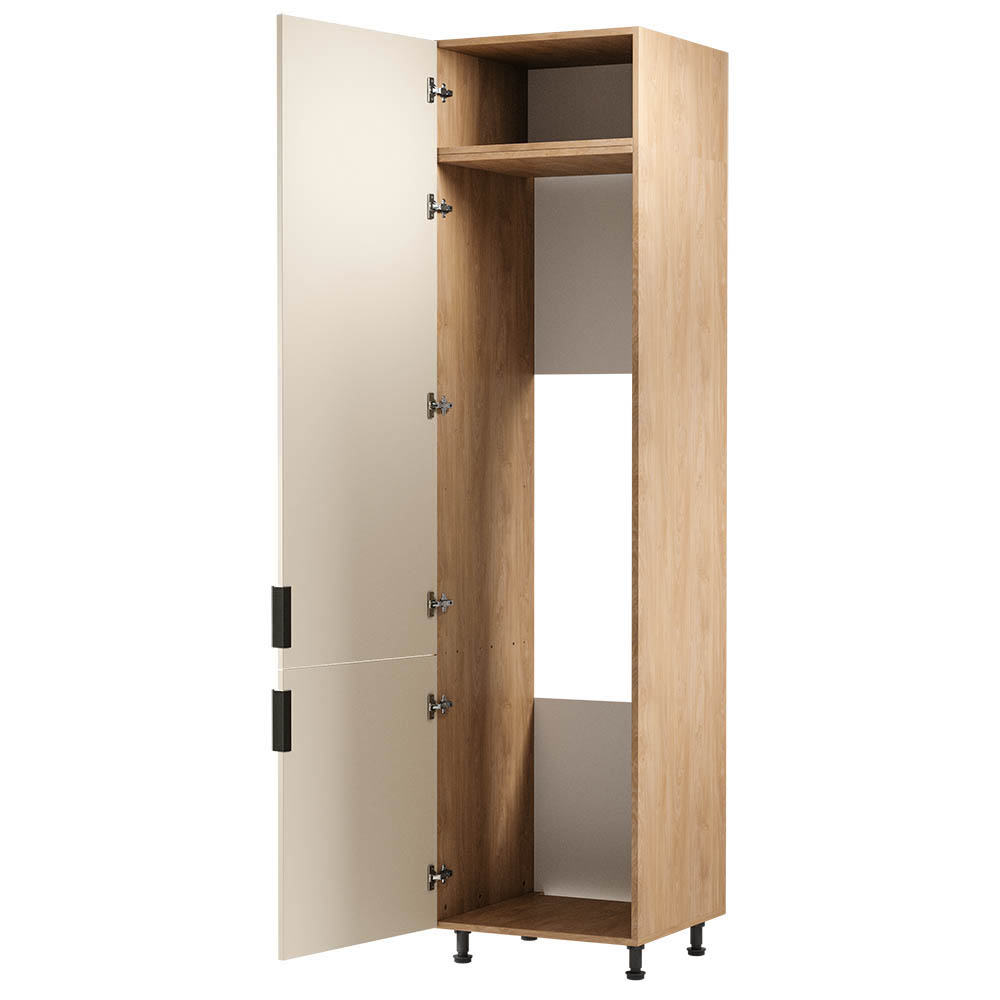 SORENTO pz | vysoká skříňka D60ZLN na vestavnou lednici | 60 cm | UNI | puccini/béžová