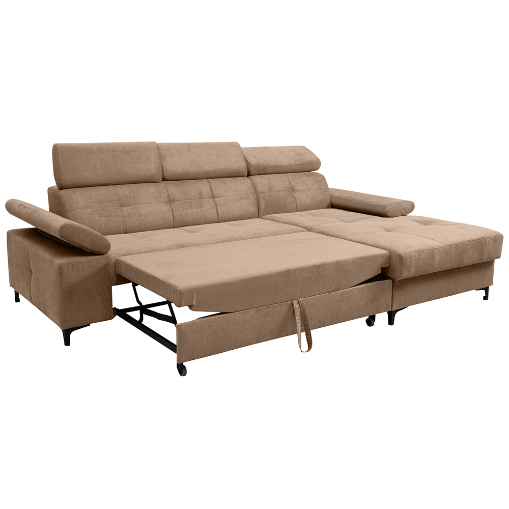 Sedací souprava NAPOLI | 260x174 | rozkládací + úložný prostor | PRAVÁ | VÝBĚR TKANIN