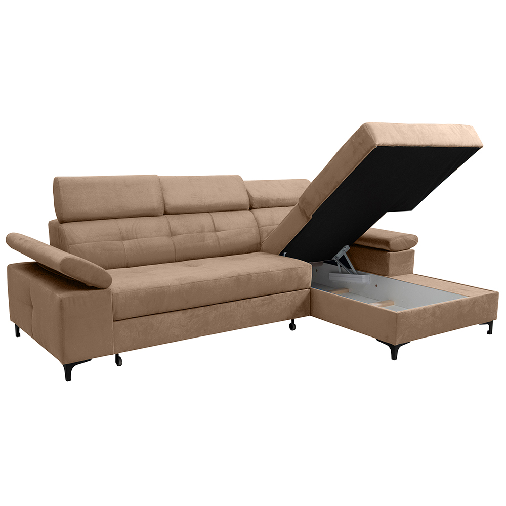 Sedací souprava NAPOLI | 260x174 | rozkládací + úložný prostor | PRAVÁ | VÝBĚR TKANIN