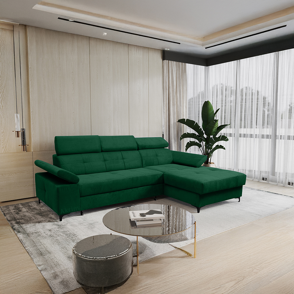 Sedací souprava NAPOLI | 260x174 | rozkládací + úložný prostor | PRAVÁ | VÝBĚR TKANIN