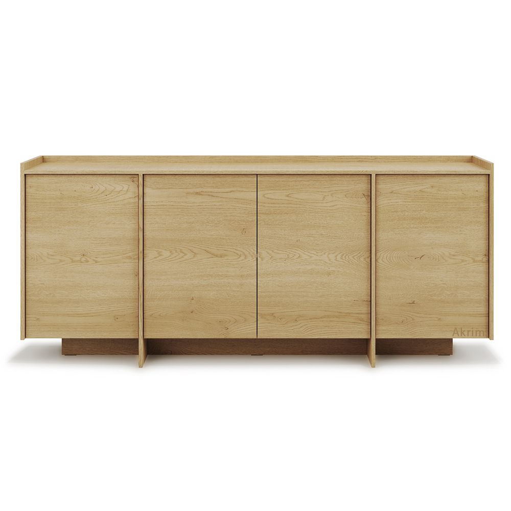 Komoda JAPANDI K4D | 200 cm | dub cremona | otevírání PUSH-OPEN