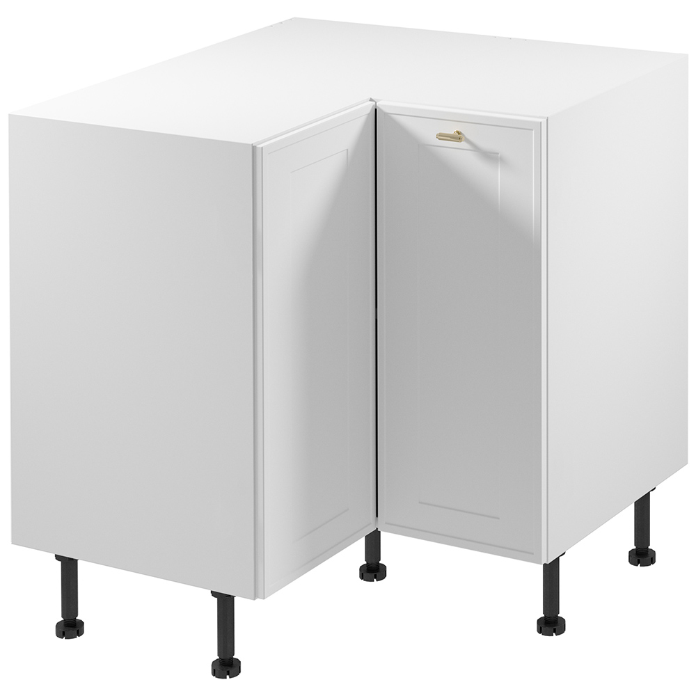 SORENTO bb | dolní skříňka D90N rohová | 90x90 cm | UNI provedení | bílá