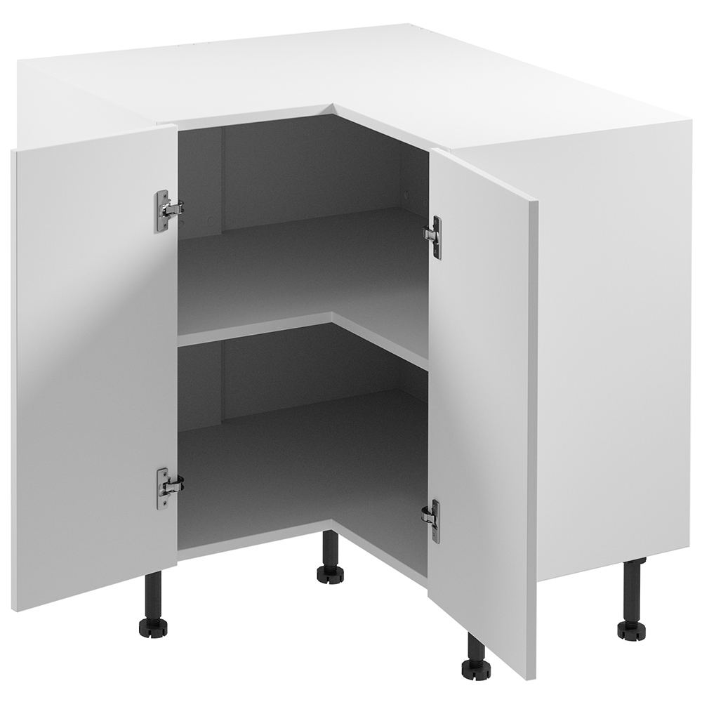 SORENTO bb | dolní skříňka D90N rohová | 90x90 cm | UNI provedení | bílá