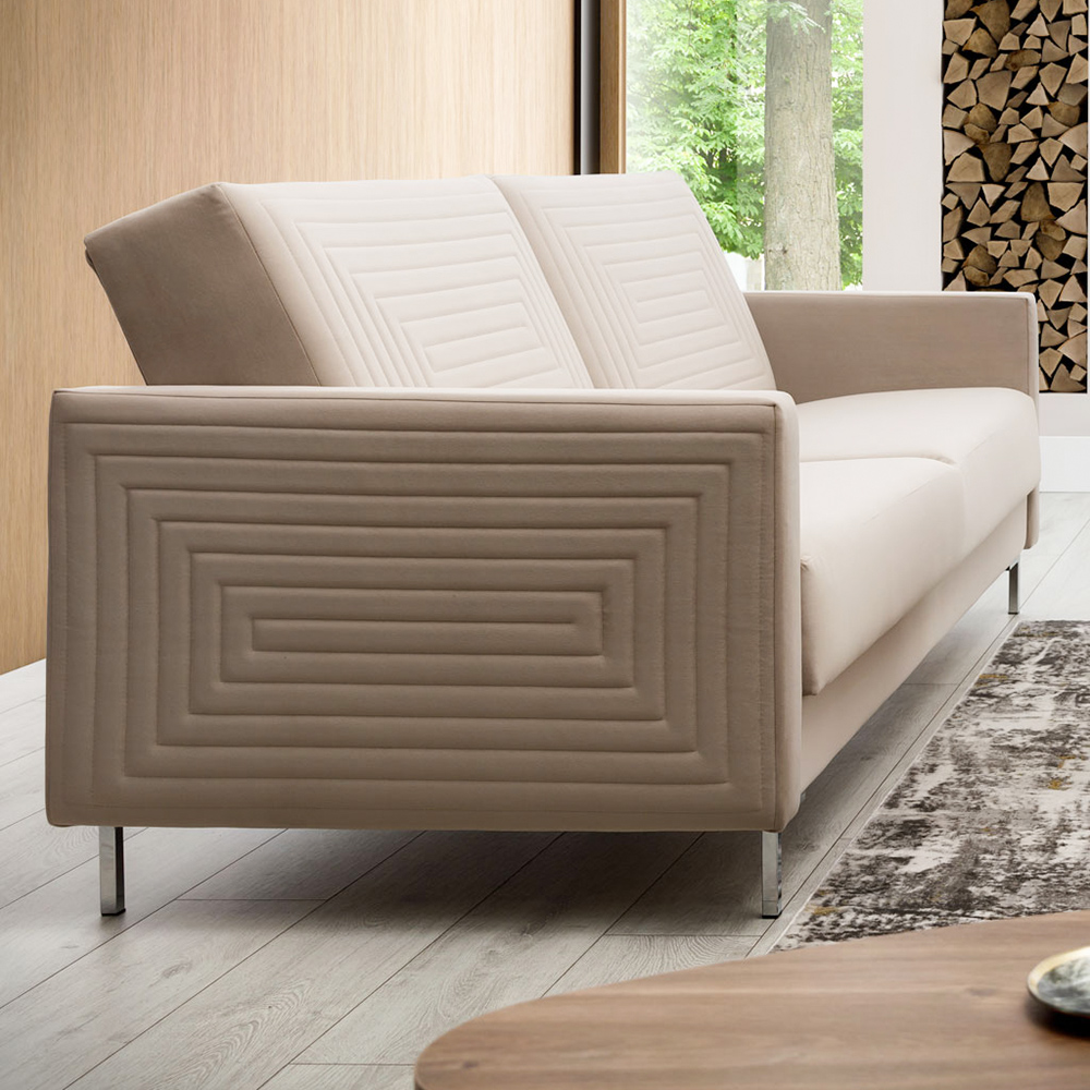 Pohovka SOLVO | 203 cm | rozkládací + úložný prostor | vínová 100 000 cyklů