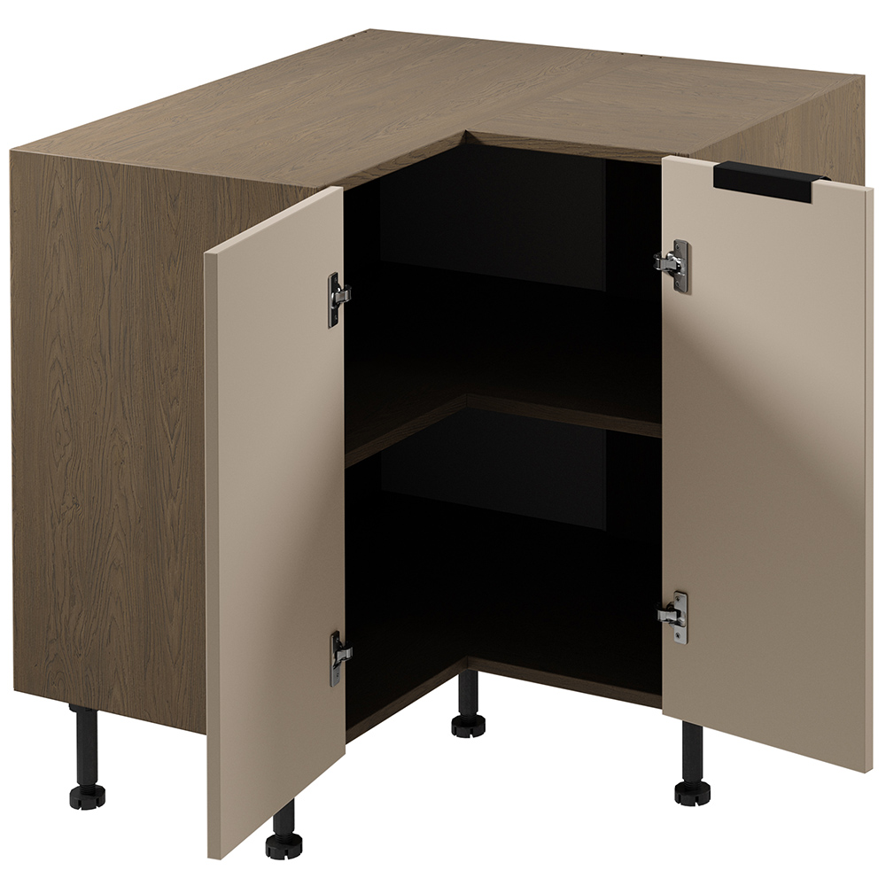 SORENTO bz | dolní skříňka D90N rohová | 90x90 cm | UNI provedení | baltic/béžová