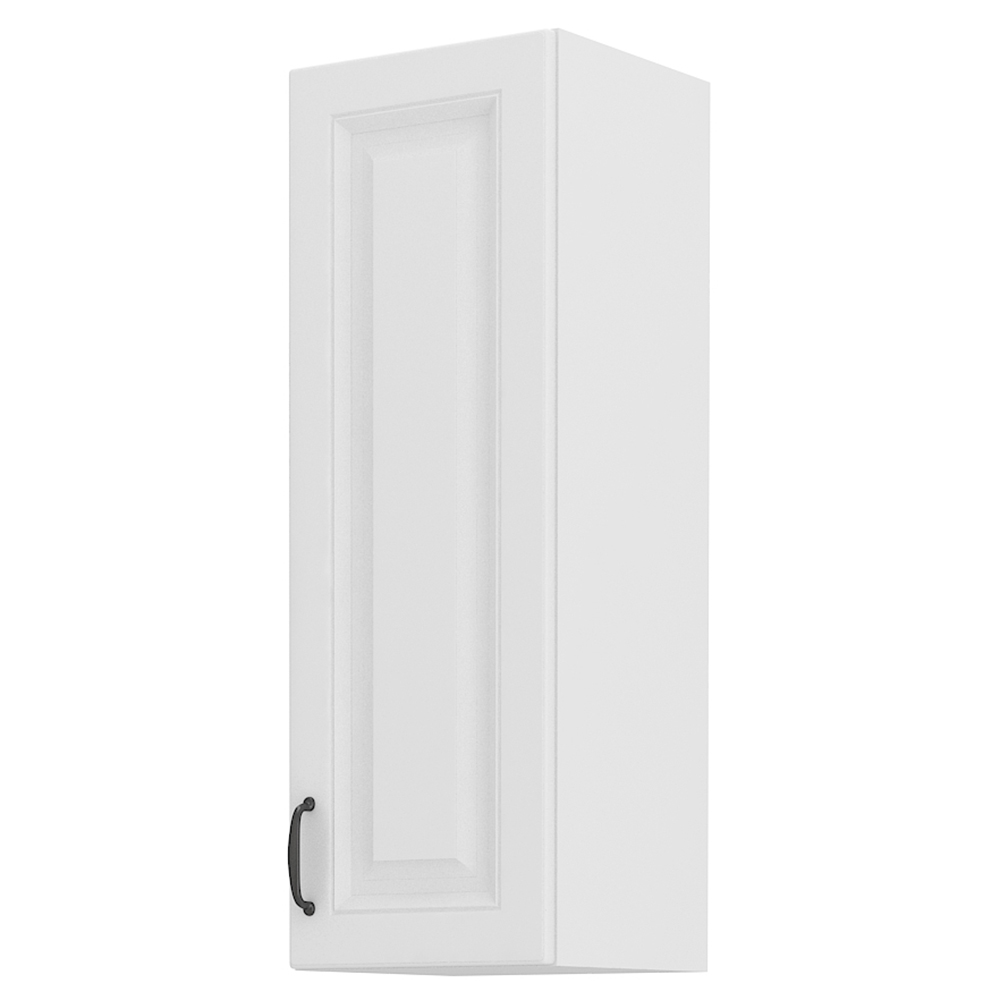 STILO bb | horní skříňka 30G-90 1F se 3 policemi | 30 cm | bílá/bílá mat | UNI dvířka