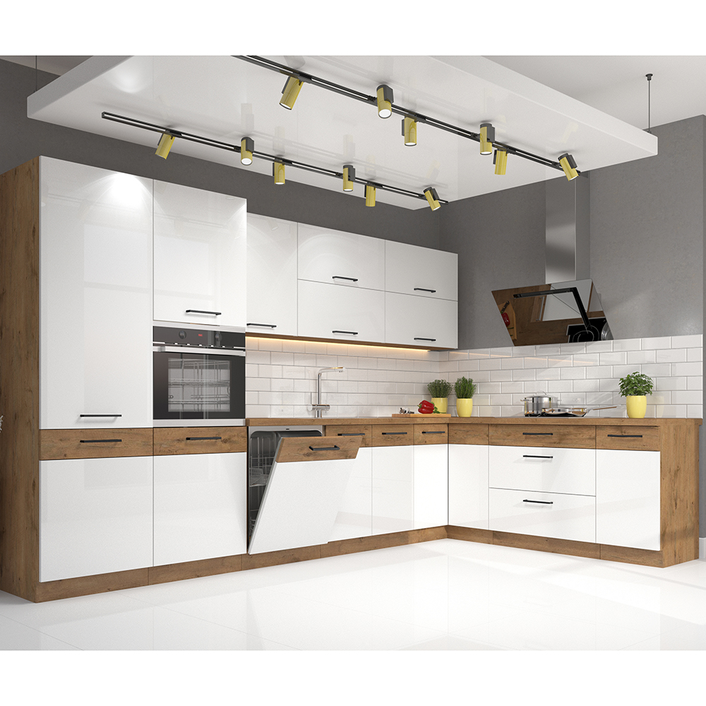 VIGO b | dolní skříňka 80ZL 1S na dřez | 80 cm | PREMIUM BOX | lancelot/bílá lesk