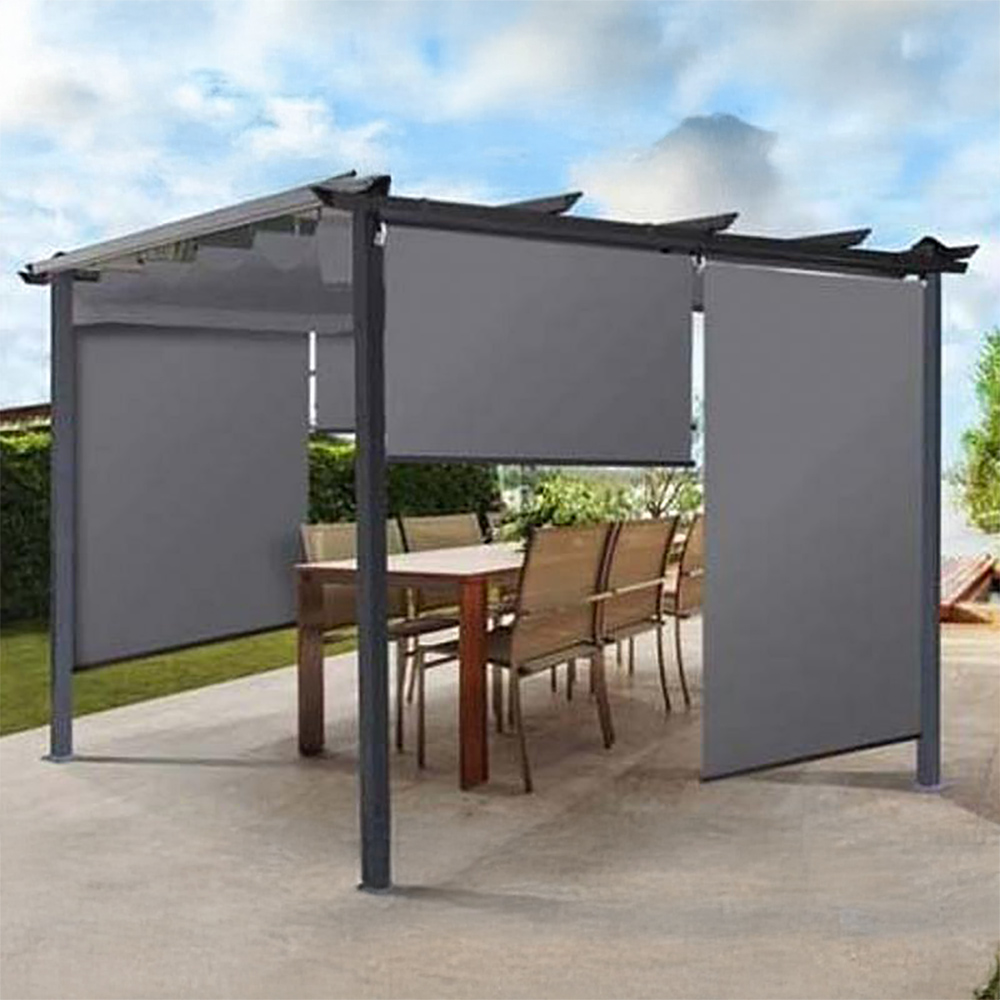 Stahovací roleta do pergoly SUNNY | 120x225 cm | šedá