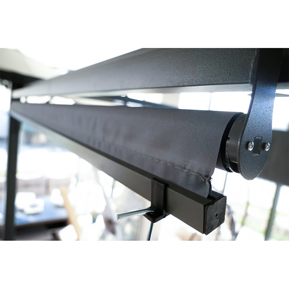 Stahovací roleta do pergoly SUNNY | 120x225 cm | šedá