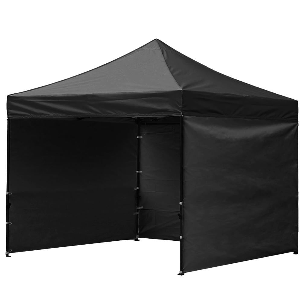 Zahradní altán přístřešek RORY | 3x3 m | čtvercový | ROZTAHOVACÍ SYSTÉM | černá