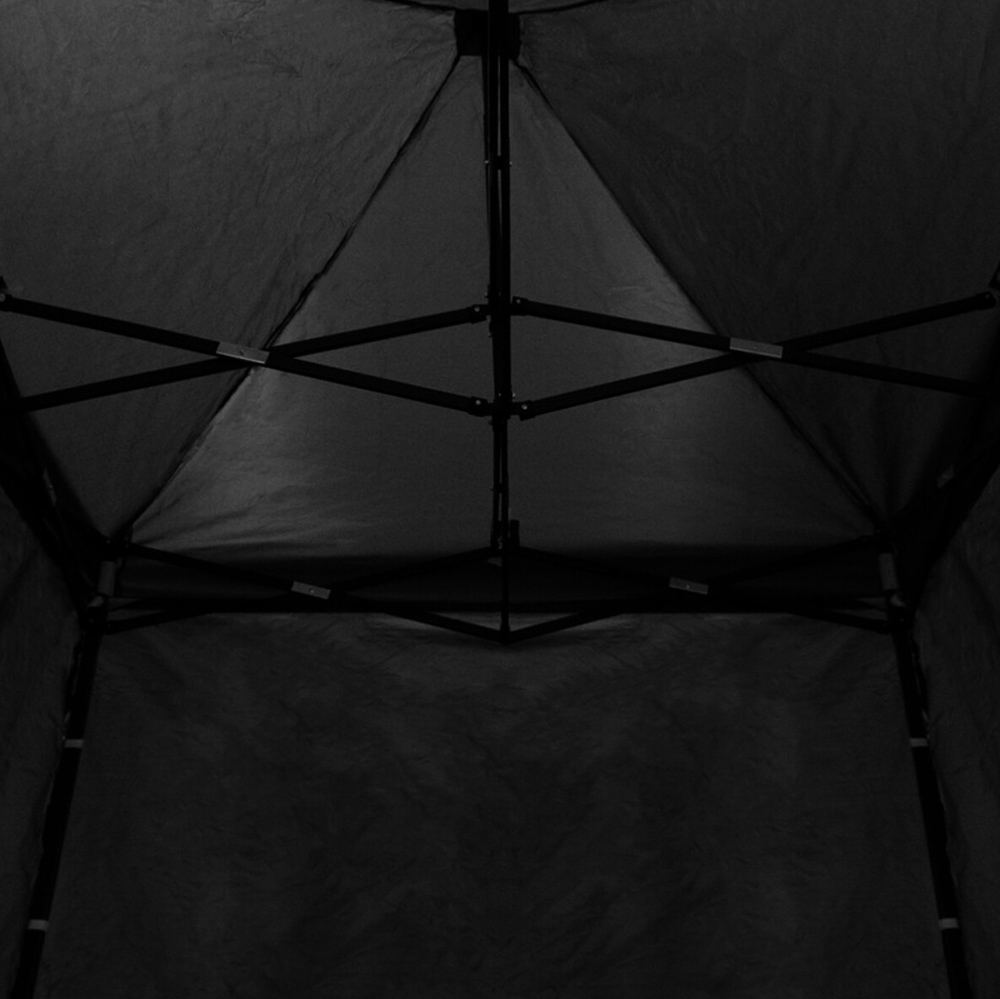 Zahradní altán přístřešek RORY | 3x3 m | čtvercový | ROZTAHOVACÍ SYSTÉM | černá