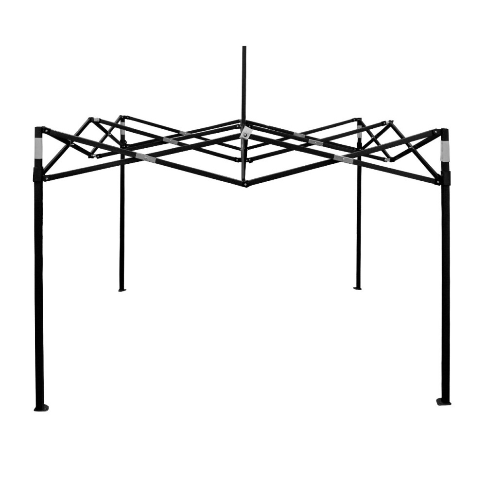 Zahradní altán přístřešek RORY | 3x3 m | čtvercový | ROZTAHOVACÍ SYSTÉM | černá