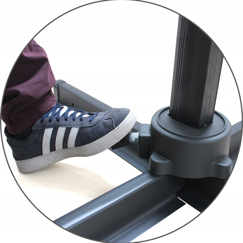 Zahradní deštník slunečník PASOL | 3x4 m | obdélníkový | šedá | GAO5415