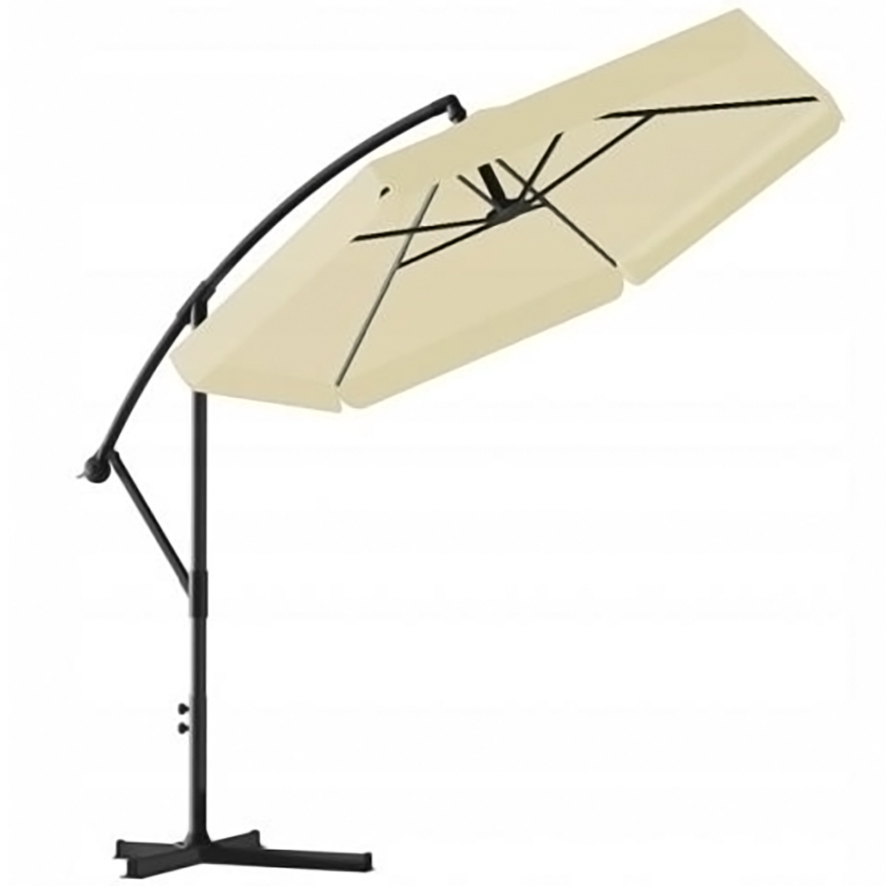 Zahradní deštník slunečník PASOL | průměr Ø 3 m | kulatý | béžová | GAO2866