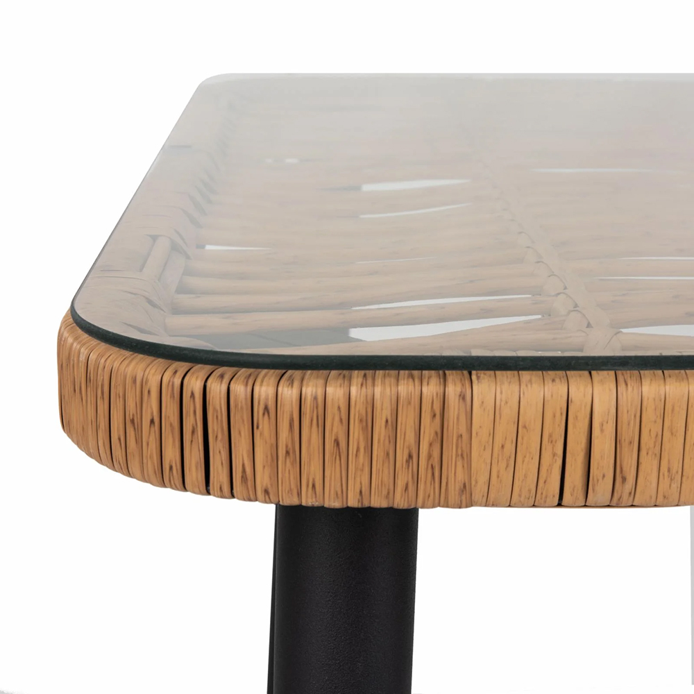 Zahradní sestava k sezení GOBI I | stůl + 6 židlí křesílek | béžová/hnědá | ABI7466