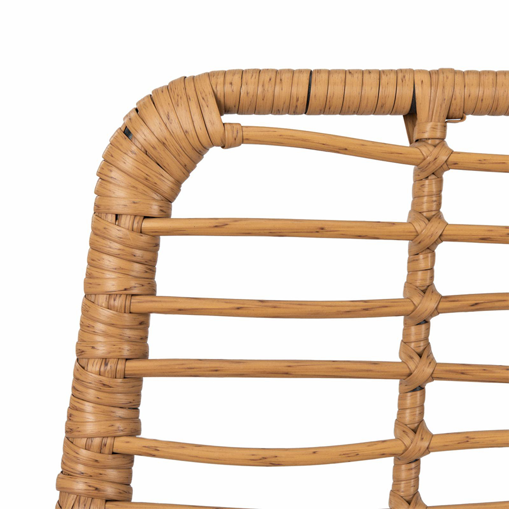 Zahradní sestava k sezení GOBI I | stůl + 6 židlí křesílek | béžová/hnědá | ABI7466