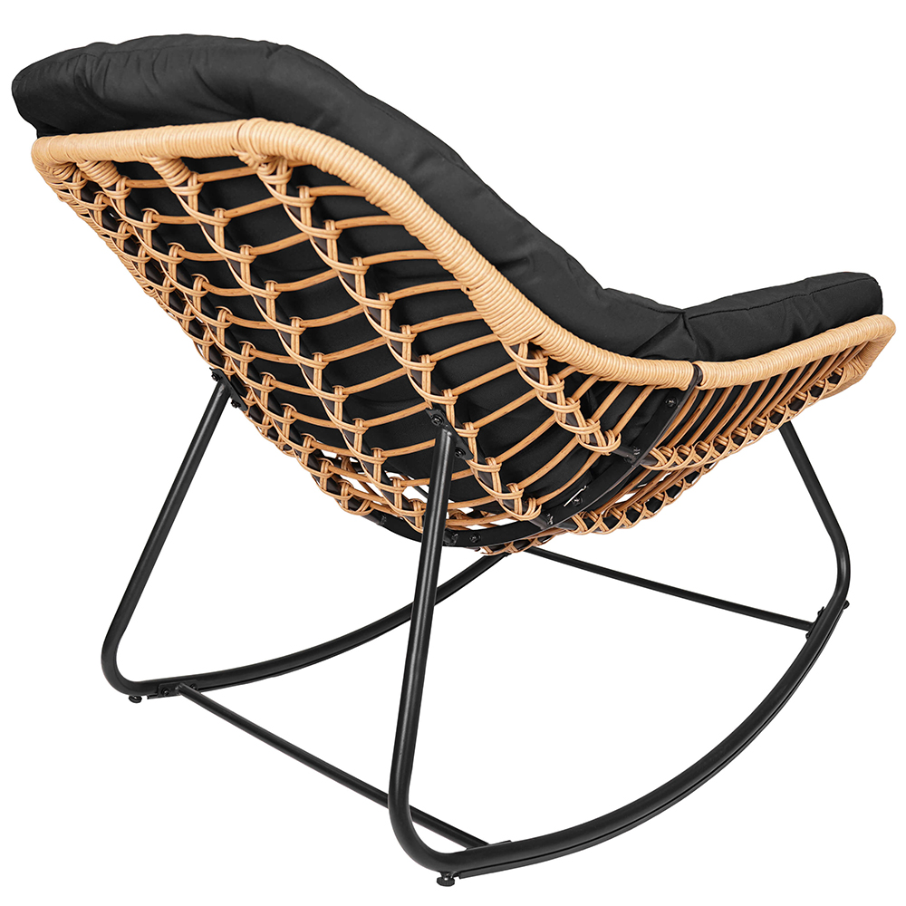 Zahradní houpací křeslo TRAVIS + černé polstrování v ceně