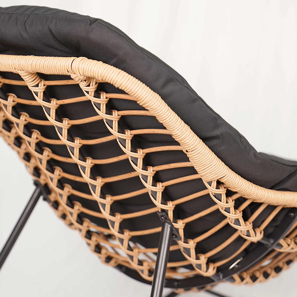 Zahradní houpací křeslo TRAVIS + černé polstrování v ceně