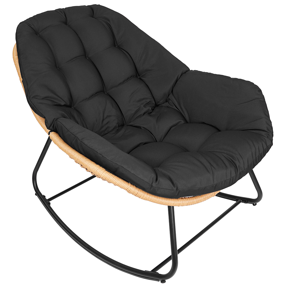 Zahradní houpací křeslo TRAVIS + černé polstrování v ceně