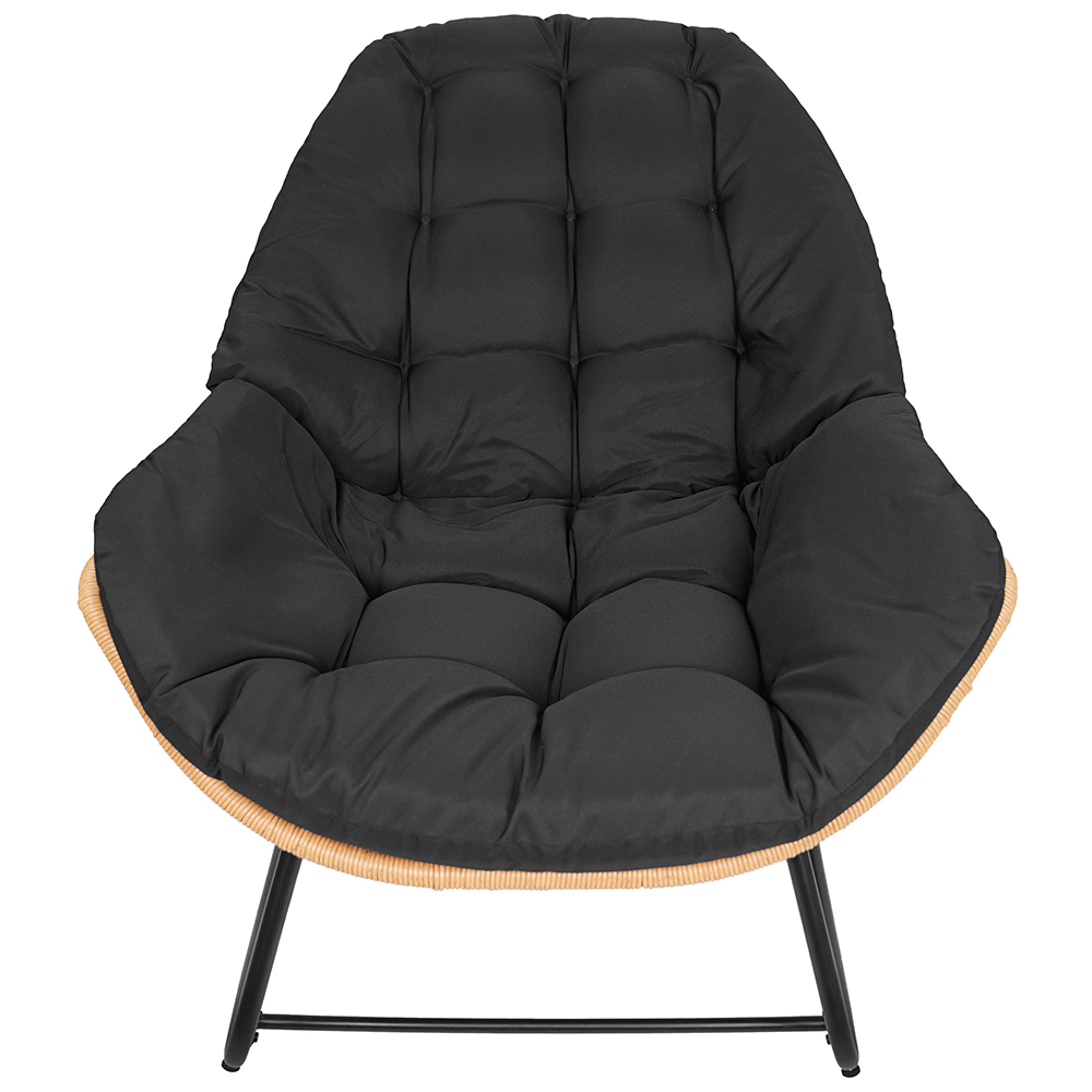 Zahradní houpací křeslo TRAVIS + černé polstrování v ceně