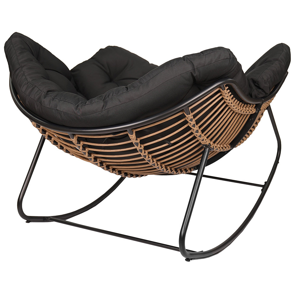 Zahradní houpací křeslo EDI + černé polstrování v ceně