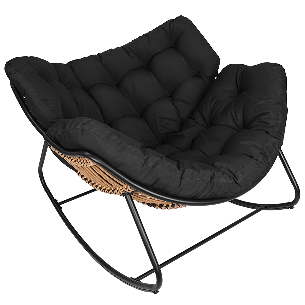 Zahradní houpací křeslo EDI + černé polstrování v ceně