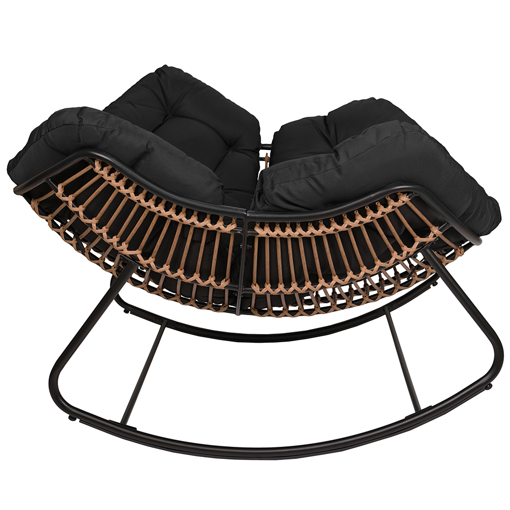 Zahradní houpací křeslo EDI + černé polstrování v ceně