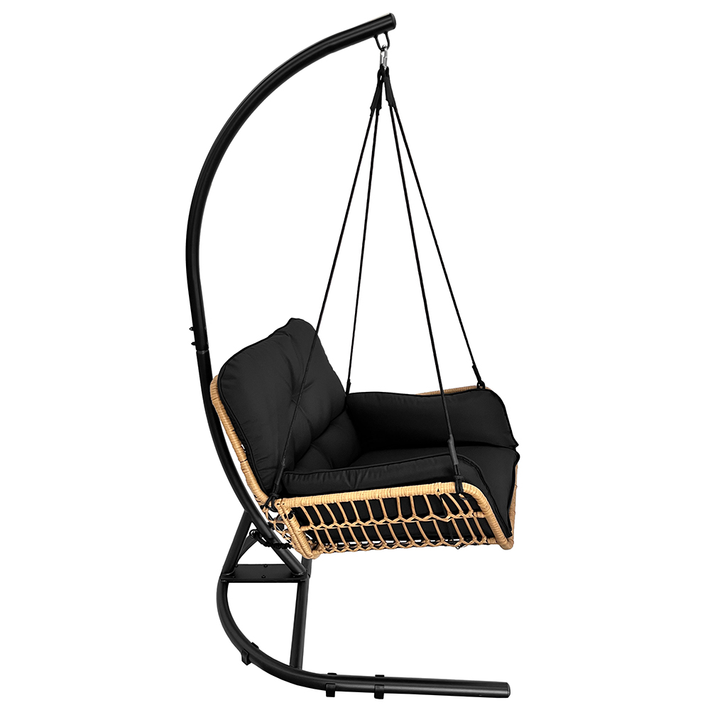 Závěsné zahradní křeslo ERICA + černé polstrování v ceně