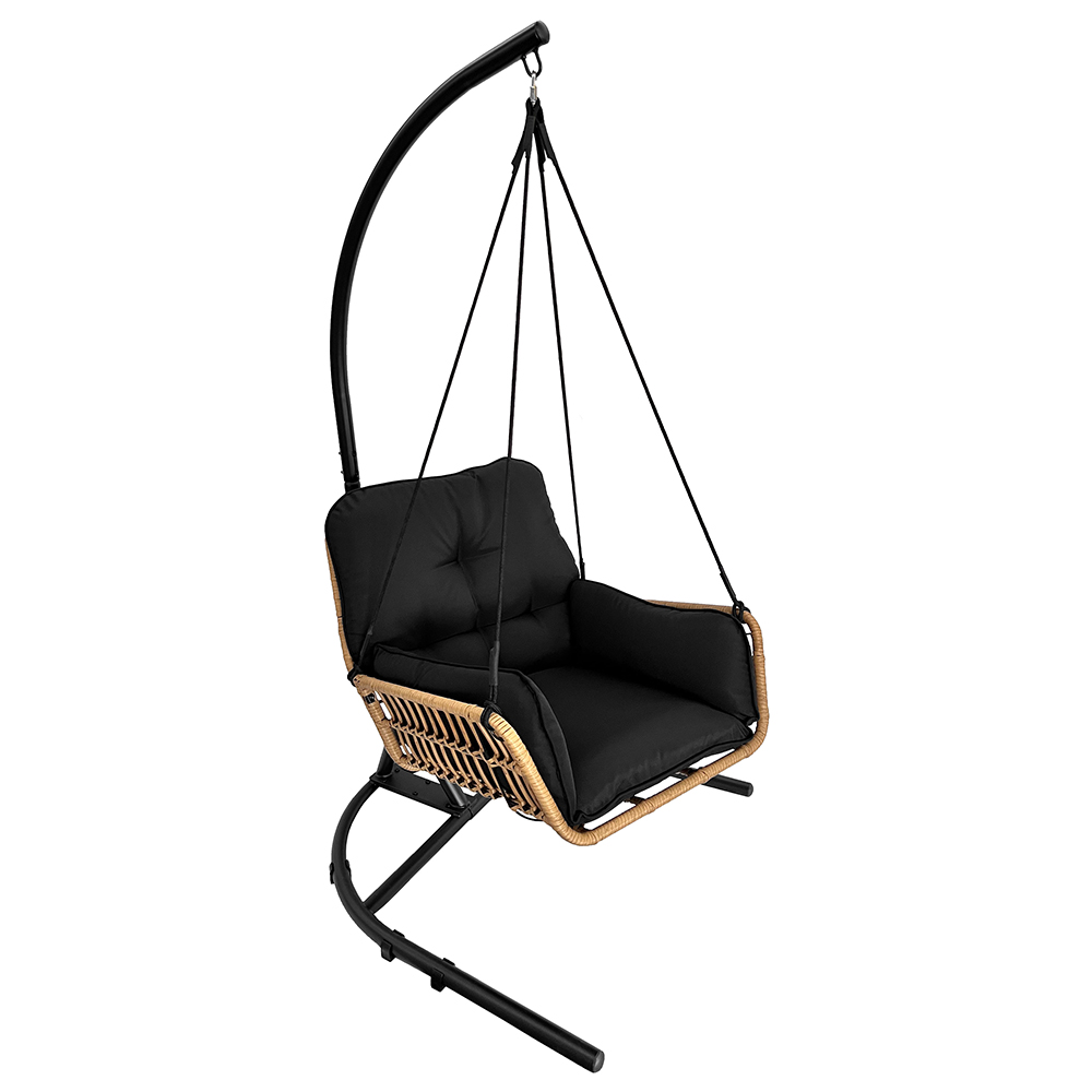 Závěsné zahradní křeslo ERICA + černé polstrování v ceně