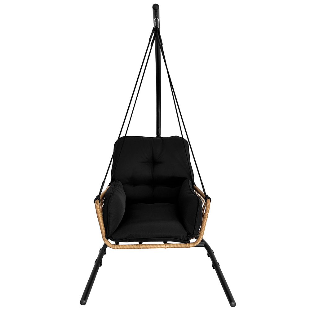 Závěsné zahradní křeslo ERICA + černé polstrování v ceně